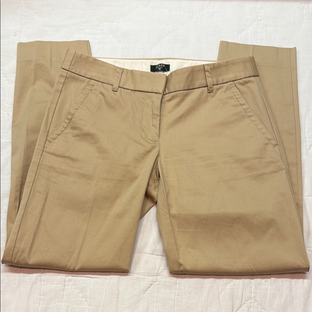 J.Crew Factory Womens Khaki‎ Tan City Fit Stretch Chino Pants Size 00 37033